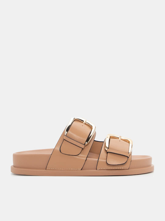 Women's Flat Sandals Flatforms Beige