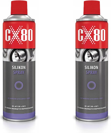 CX80 Silikon Spray Badewannen Dichtungen Gummi NLGI 500ml x2