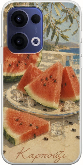 Kalokairi Collection Watermelon Case Oppo Reno 13 5g Flexible TPU Transparent Silicone