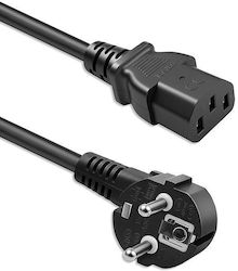 Qoltec Schuko / IEC C13 - Schuko / IEC C13 Cable 2m Μαύρο KKQTKKBZ0230