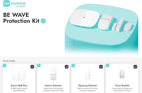 Ασύρματος Πίνακας Ελέγχου Bewave Protection Kit Satel
