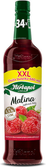 Herbapol Raspberry Fruit Syrup Vitamin C 680 Ml