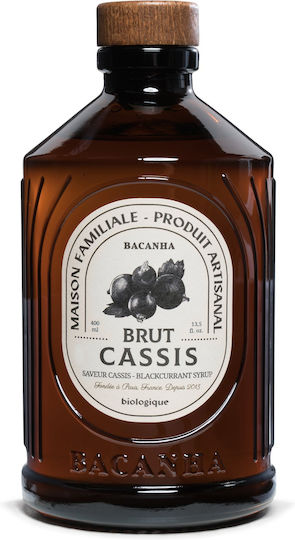 Bacanha Black Currant Flavor Syrup Organic 400 Ml Tea Lemonade Cocktails