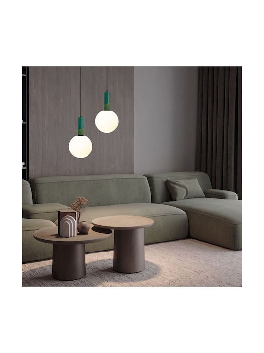 Zambelis Lights Green Ceiling Light with E27 Socket 20x20cm