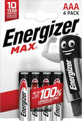 Energizer Max Αλκαλική Μπαταρία AAA 1.5V