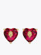 Kurt Geiger Earrings Studs Gold Plated Fuchsia