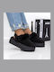 Winter Women's Slippers with Black Fur