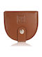 Leather Men's Travel Wallet Brown