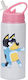 Бутилка Bluey 600ml Бяла Розова Капачка