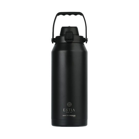 Estia Lift Bottle Save The Aegean Recyclable Thermos Stainless Steel BPA Free 1.8lt Void with Handle