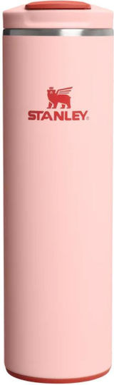 Stanley Transit Fliptop Glass Thermos Stainless Steel / Plastic BPA Free 470ml Peach Rose