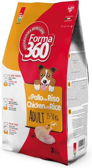 Forma 360 3kg Hrana Uscată Pentru Câini Adulți Rase Mari Cu Pui Și Orez