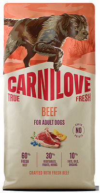 True Fresh 1.5kg Trockenfutter für Erwachsene Hunde mit Rindfleisch