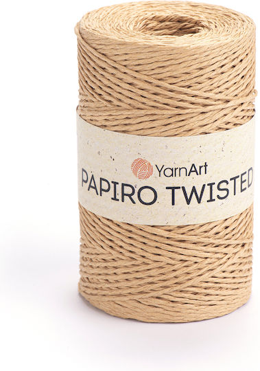 Yarnart Papiro Twisted 1315 Μπεζ Νήμα Πλεξίματος 100% Raffia Paper 100gr 170m