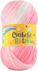 Kamgarn Cicibebe Batik Νημα Πλεξιματος Col550-01 Ροζ Πολυχρωμο Ακρυλικο 100gr 360mtr Kamgarn Cicibebe Batik Νημα Πλεξιματος Col550-01 Ροζ Πολυχρωμο Ακρυλικο 100gr 360mtr