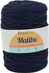 Strickgarn Kordel Malibu 200g Polyester Dunkelblau