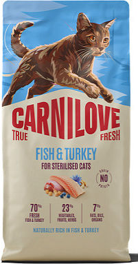 Carnilove Dry Food for Neutered Cats with Fish / Turkey 6kg