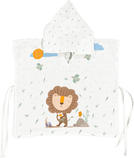 Stewehome Kinder Strandponcho 100% Baumwolle Tierisches Muster · Ste-025539-v53943