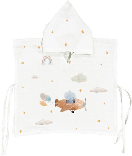 Stewehome Poncho 100% Bumbac Muselină Pentru Bebeluși 0 2 Ani