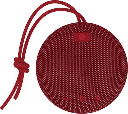 Tazata Palm 5 Αδιάβροχο Ηχείο Bluetooth με Διάρκεια Μπαταρίας έως 10 ώρες Κόκκινο