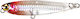 Artificial Soul Lures Ghostler Micro 50s 5.5cm 5 Gr #02 Inferno Flash