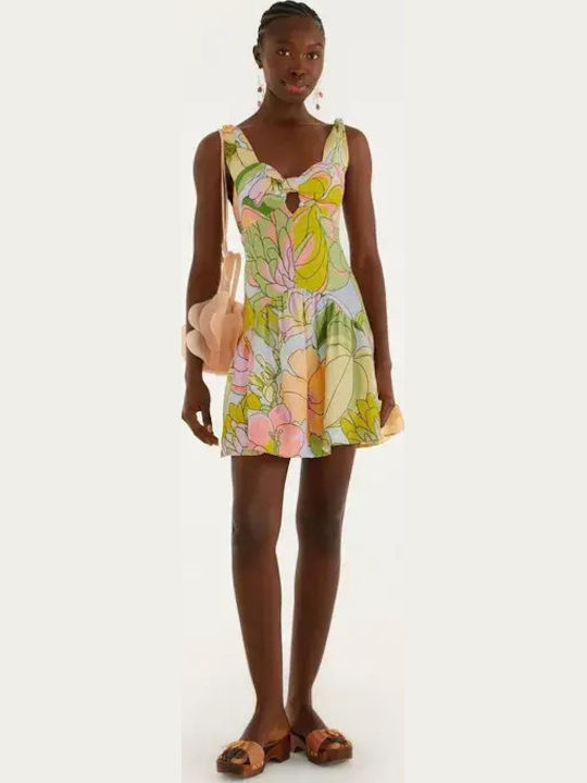 Summer Mini Evening Dress Multicolor