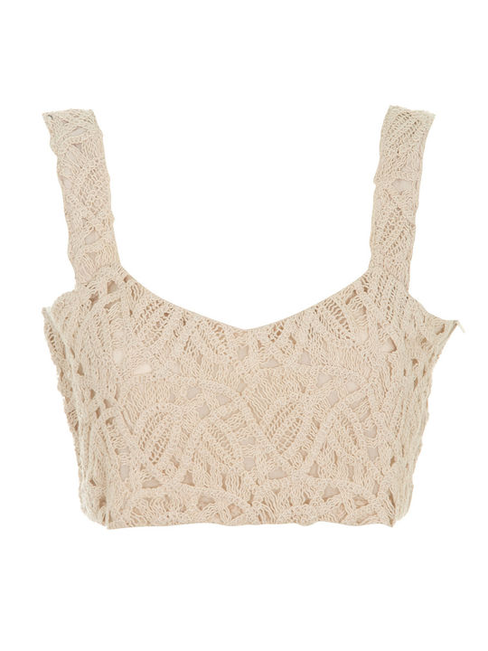 Damen Bluse Sand Beige