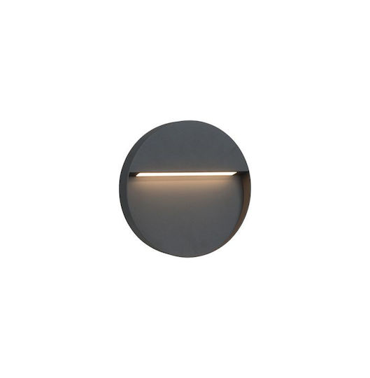 Viokef Lesa Iluminat Exterior Montat Pe Perete Led Încorporat IP65 4W Cu Lumină Alb Cald 12x12cm