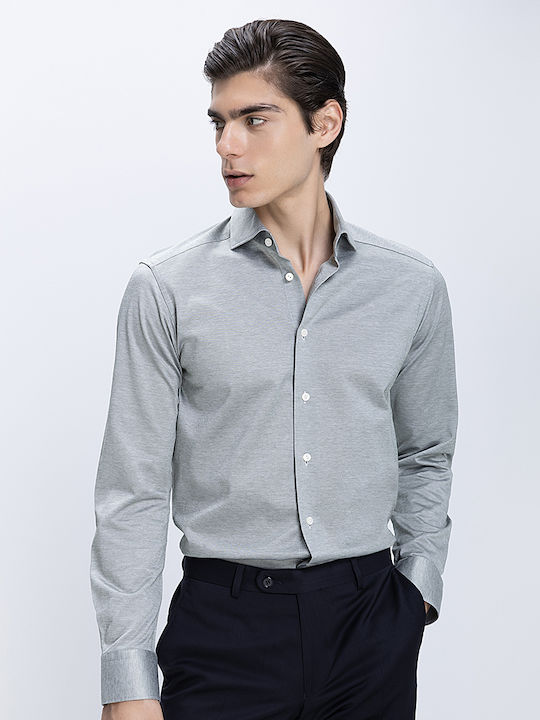 Eton Shirts Βαμβακερό Πουκάμισο Πράσινο