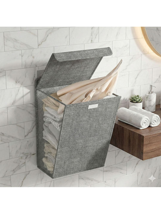 SteweHome Set Fabric Collapsible Laundry Baskets 7l Grey