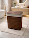 SteweHome Καλάθι Απλύτων Bamboo 70lt Καφέ