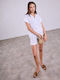 Celestino Γυναικείο Πουκάμισο Λινό Δέσιμο Λευκό