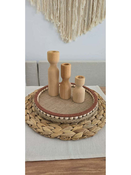 SteweHome Decorative Tray Wooden 12x25cm