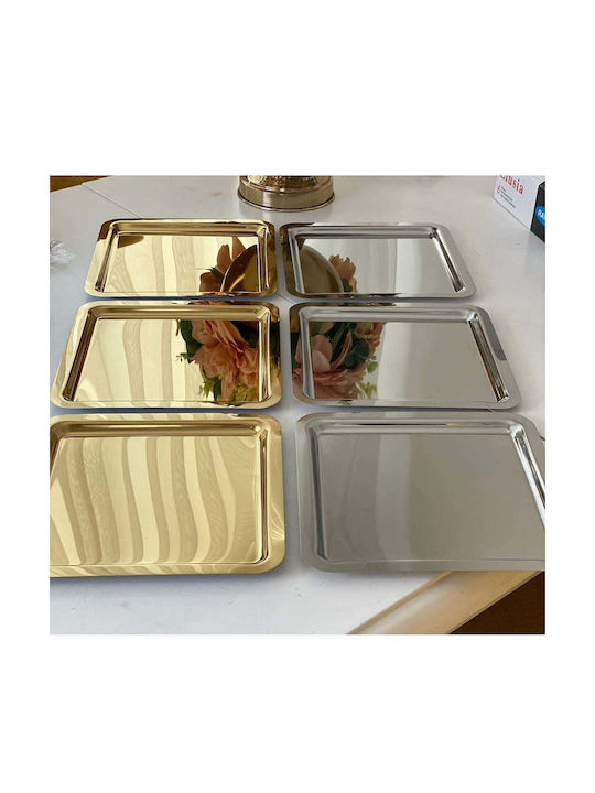 SteweHome Tavă Decorativă Metalică Pătrată 22x20cm 6 Bucăți