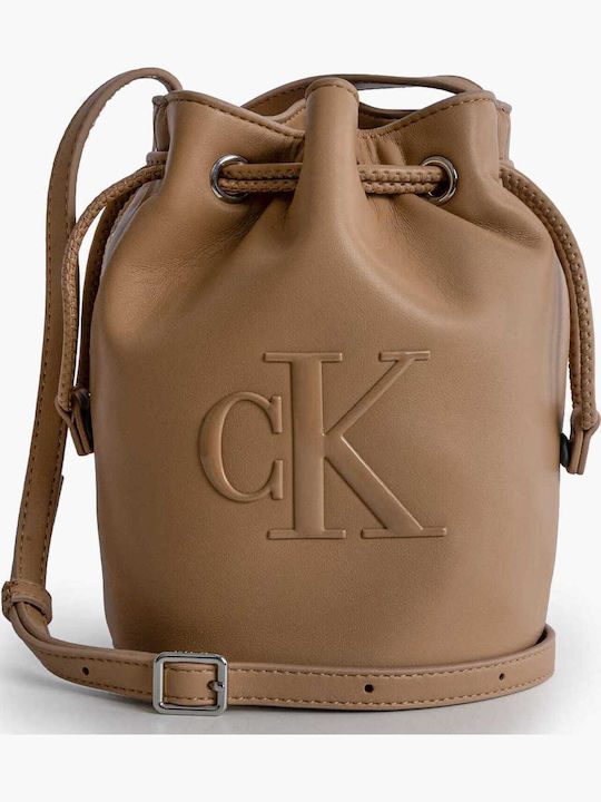 Calvin Klein Bucket.bag Stoff Damen Schultertas...