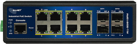 Allnet Managed L2 Switch με 4 Θύρες Gigabit (1Gbps) Ethernet