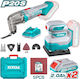 Total TCKLI20276E Battery Powered Tool Set Multitool & Sander 20V with 2Ah Batteries and Case