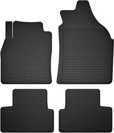 Car Rubber Mats Set 4 Pcs Universal Peugeot 3008 Ii Crossover 2016