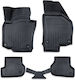Erpassan Комплект Отпред И Отзад Килими За Кола 4 Бр За Фолксваген Голф Ford Edge 2008-2013 Черни