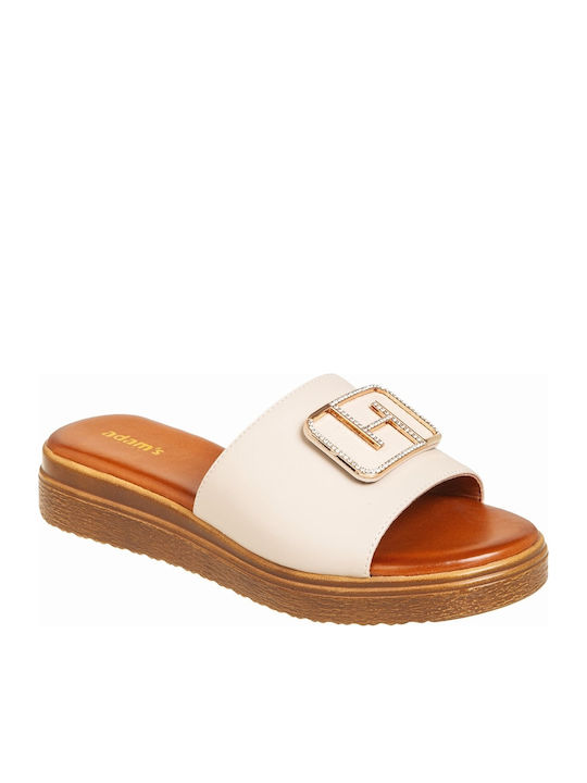 Adam's Shoes Γυναικεία Σανδάλια Μπεζ