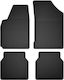 Car Rubber Mats Set 4 Pcs Universal Saab 9000 Sedan 1984-1991