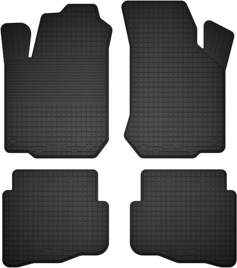 Car Rubber Mats Set 4 Pcs Universal Nissan Almera N16 Hatchback 2000-2006