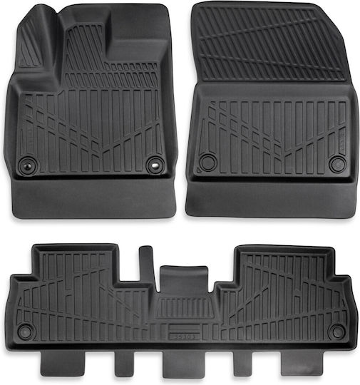 Erpassan Комплект Отпред И Отзад Килими За Кола 4 Бр За Toyota Proace Honda City Ford Edge 2020 Черни