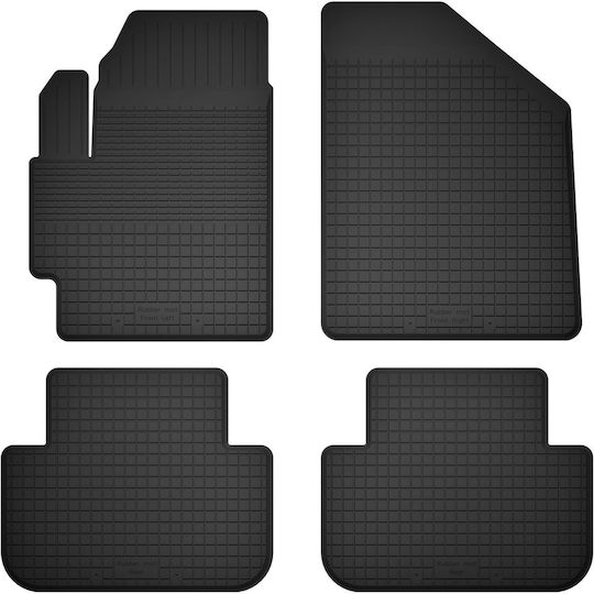 Car Rubber Mats Set 4 Pcs Universal Citroen C3 Picasso Minivan 2008-2017
