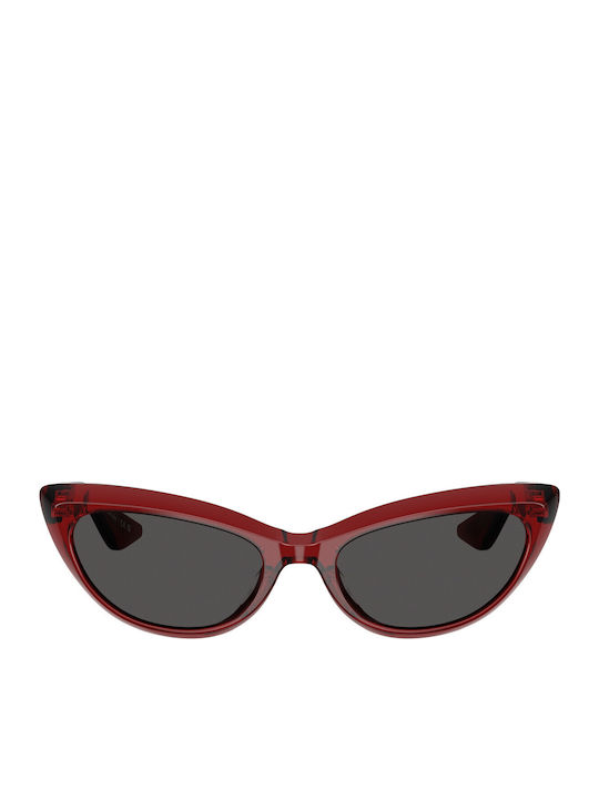 Unisex Sonnenbrillen mit Roter Horn umrandeter Rahmen und Schwarzem Glas