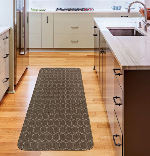 Nikotex Carpets Неслизаща Кухненска Пътека Belmont Кафяво-Захарно 67x200 Nikotex Carpets Неслизаща Кухненска Пътека Belmont Кафяво-Захарно 67x200