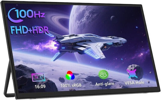 Zeuslap IPS Portable Monitor 18.5" FHD 1920x1080 with 4ms Response Time GTG