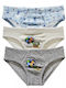 Happy Touch Kinderunterwäsche Set für Kinder Höschen 3 Stück Hellblau