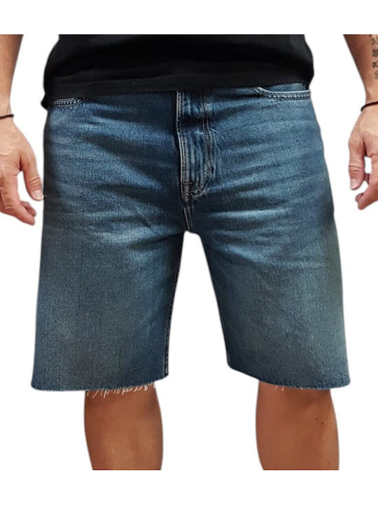 Calvin Klein 90s Ανδρική Βερμούδα Τζιν Blue