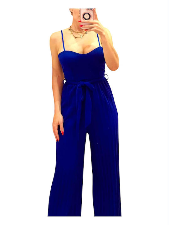 Women's Blue One-Piece Jumpsuit P-372